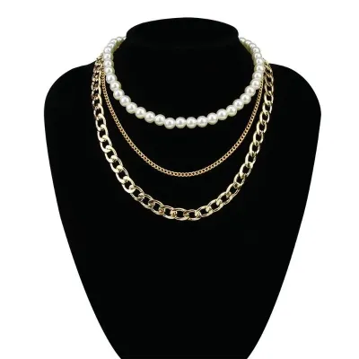 Vintage Golden Multilayered Chain Necklace